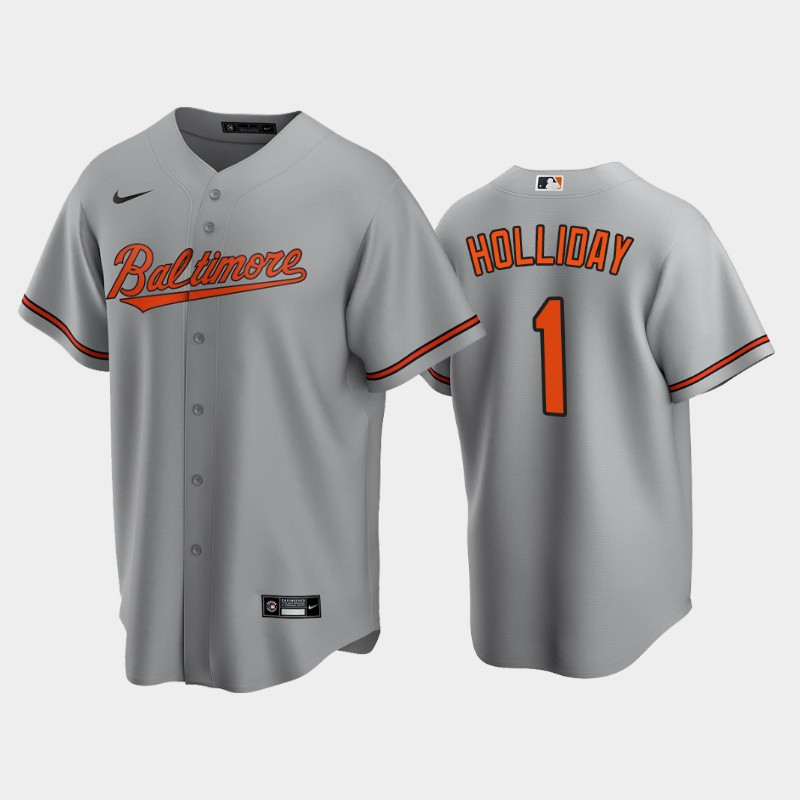 Baltimore Orioles Jackson Holliday 1 2022-23 Draft Gray Road Jersey