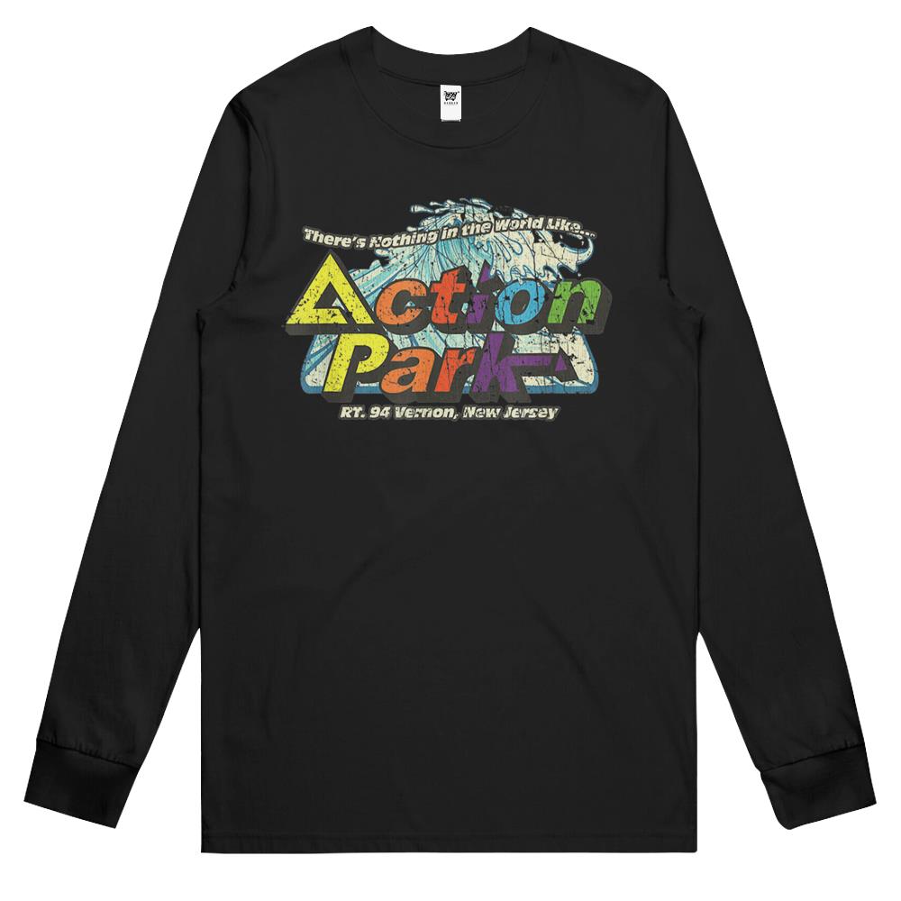 Funny Action Park New Jersey 1978 Vintage Long Sleeve T Shirts