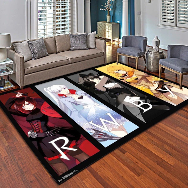 Rwby Girls Rug, Living Room Bedroom Carpet