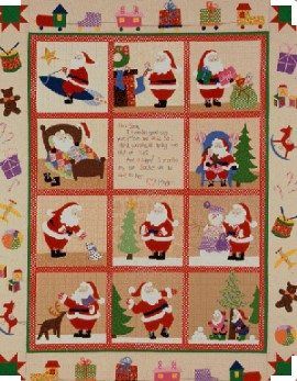 Christmas Santa Cla1710108Q Quilt Blanket