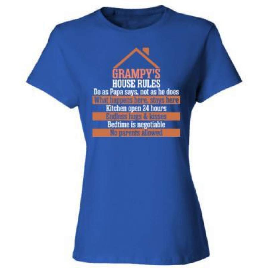 AGR Grampys House Rules – Ladies’ Cotton T-Shirt