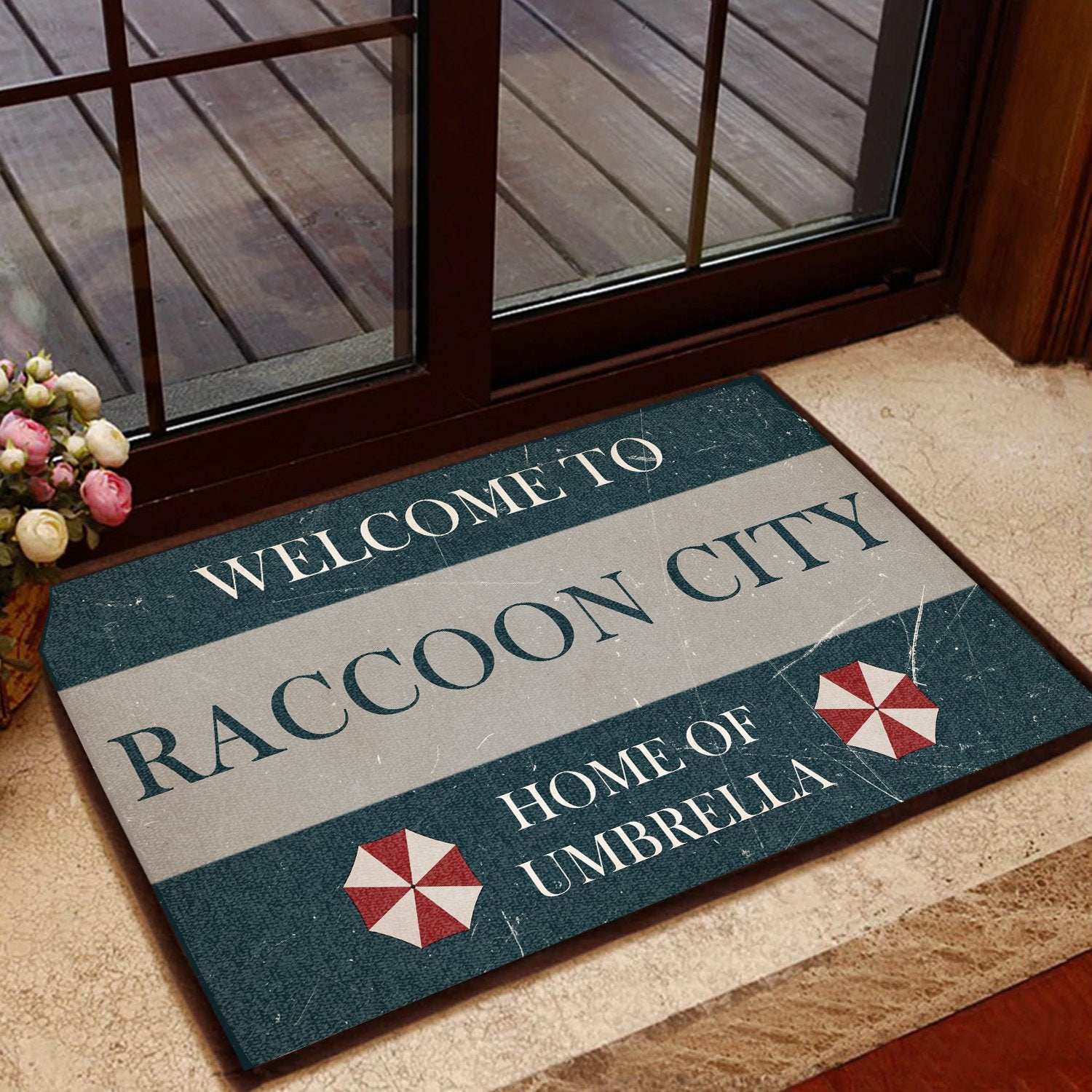 Welcome To Raccoon City All Over Printing Doormat Pre2198