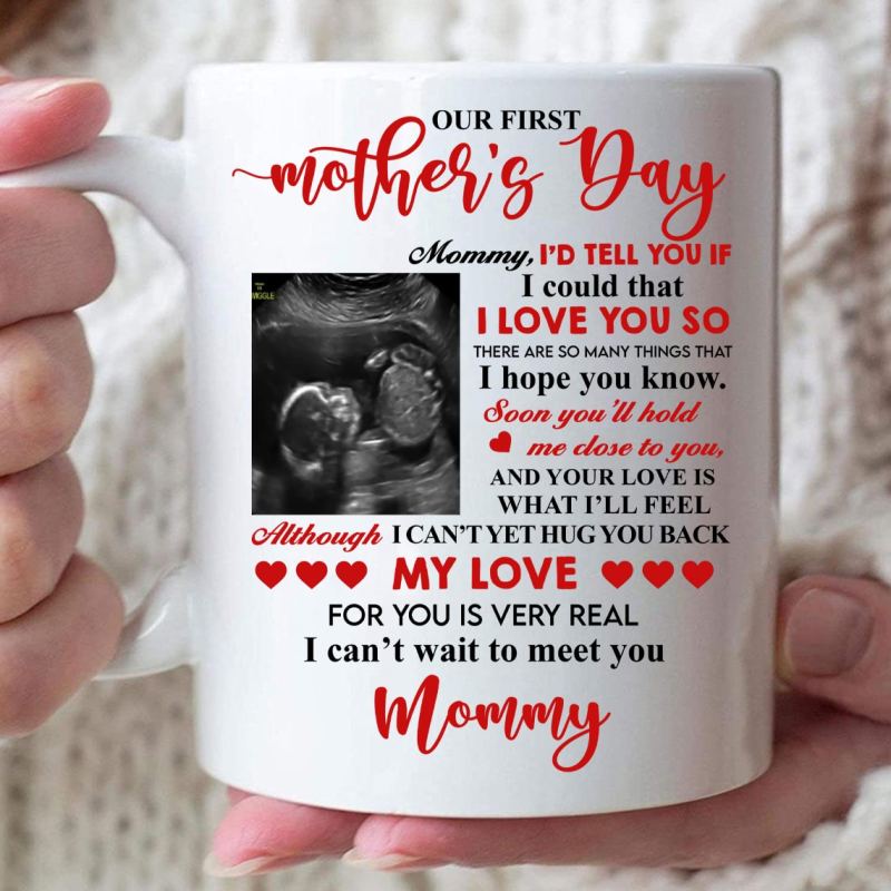 Custom Personalized Coffee Mug Unique Mother’S Day Gift, Birthday Gift For New Pregnant Mom From Husband