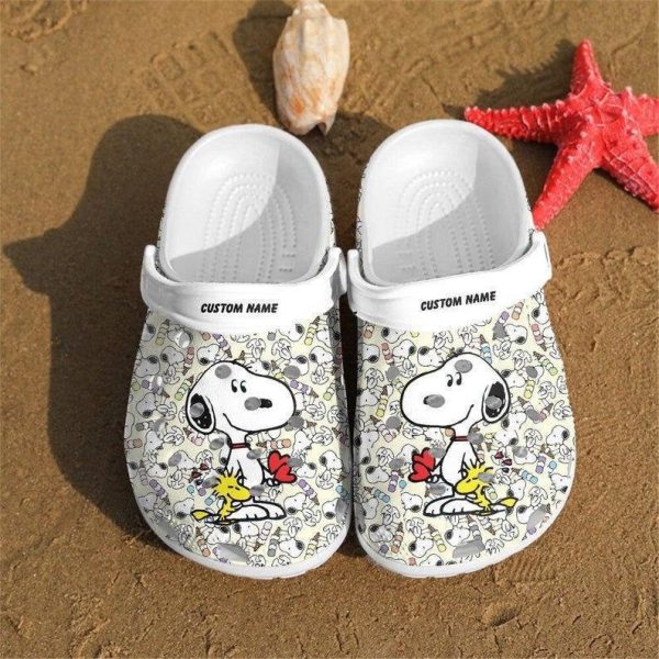 Personalized Snoopy Peanuts Cartoon Adults Crocs Crocband Clog Shoes