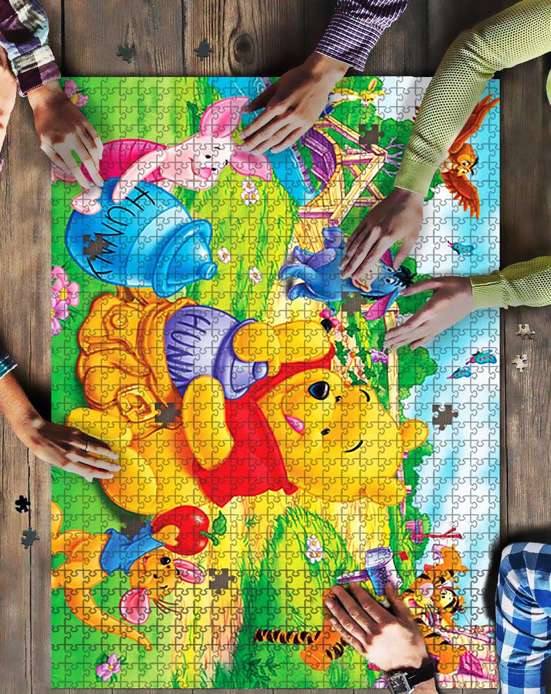 Winnie The Pooh With Honey Mock Puzzle