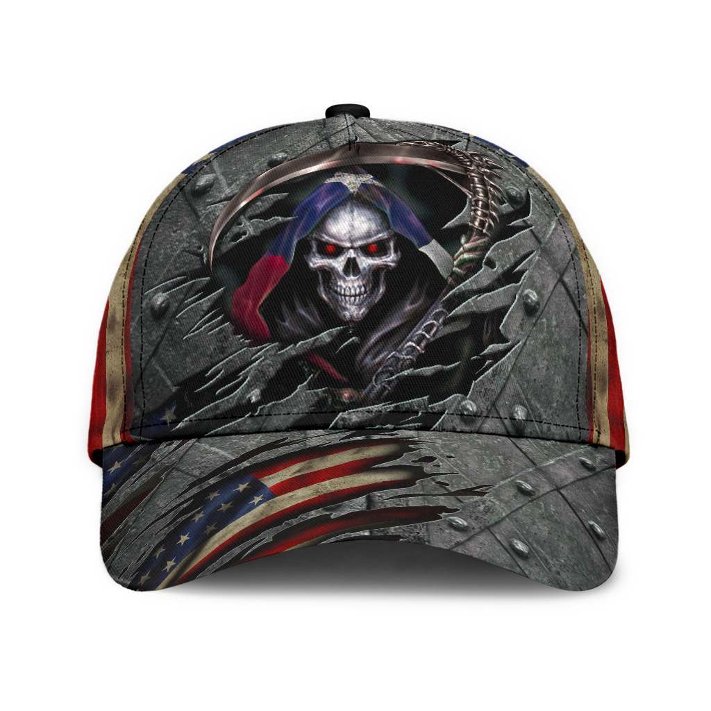 Skull Texas - Cap 3d - US Flag - TT001 - TattoosCafe