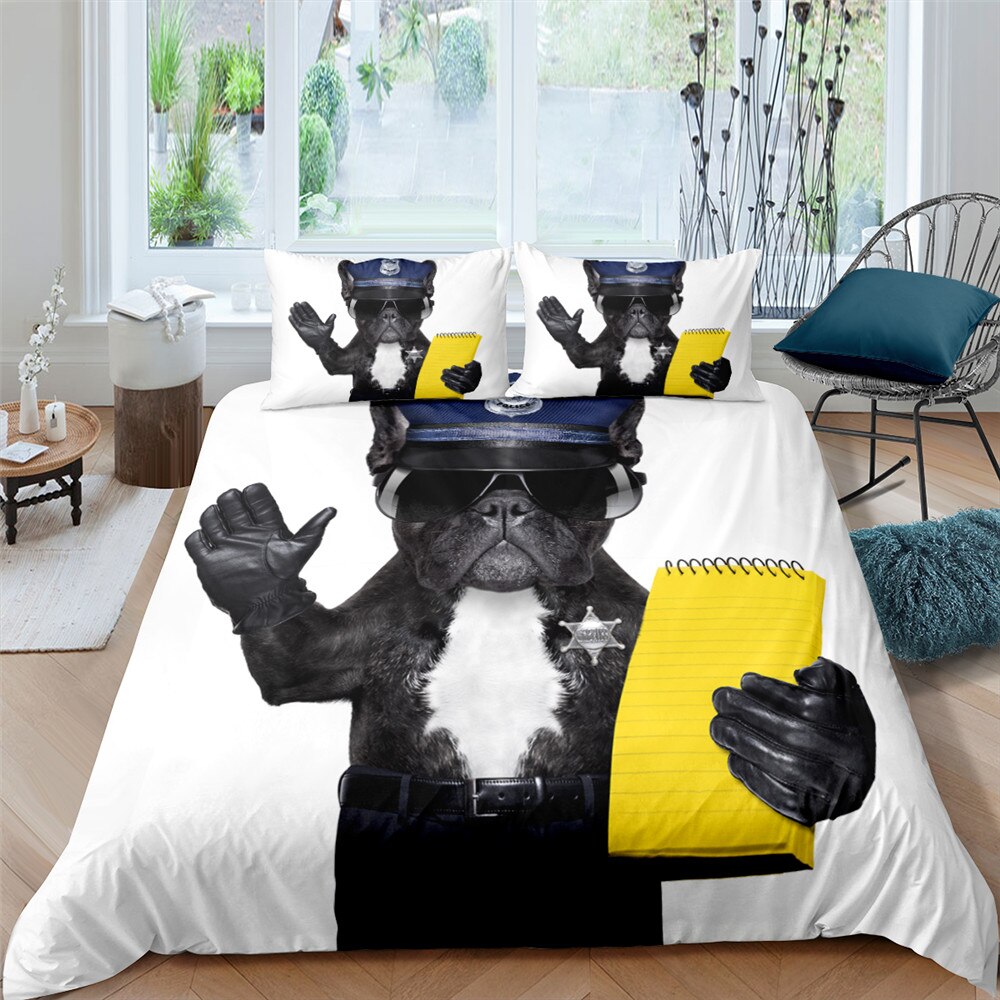 Bedding Set Cute Puppy Duvet Cover Cartoon Bed Cover Pet Dog Setss Bedspreads