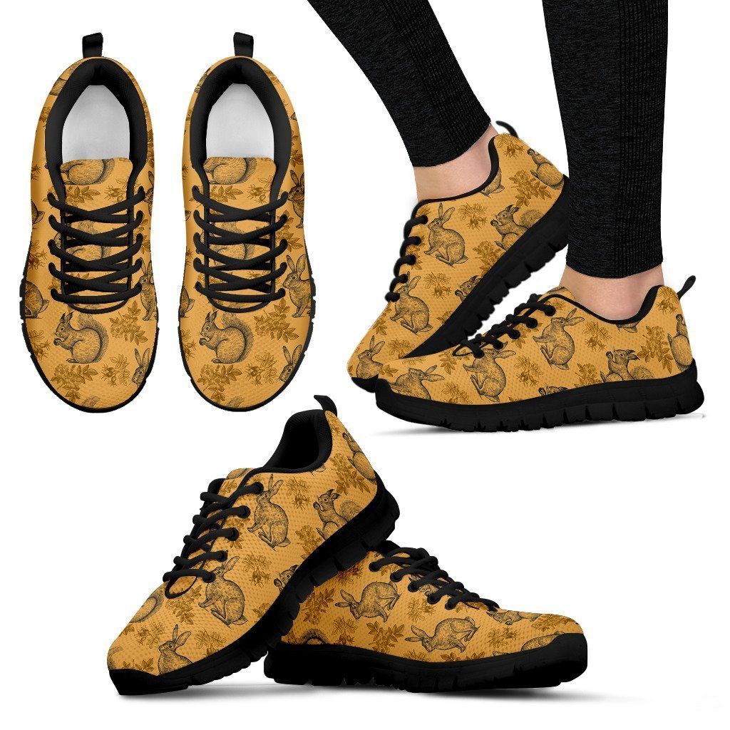 Squirrel Rabbit Print Pattern Sneakers Shoes