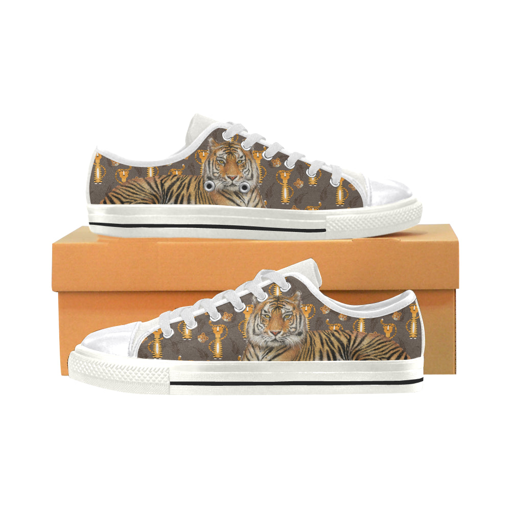 Tiger White Women’s Classic Canvas Shoes