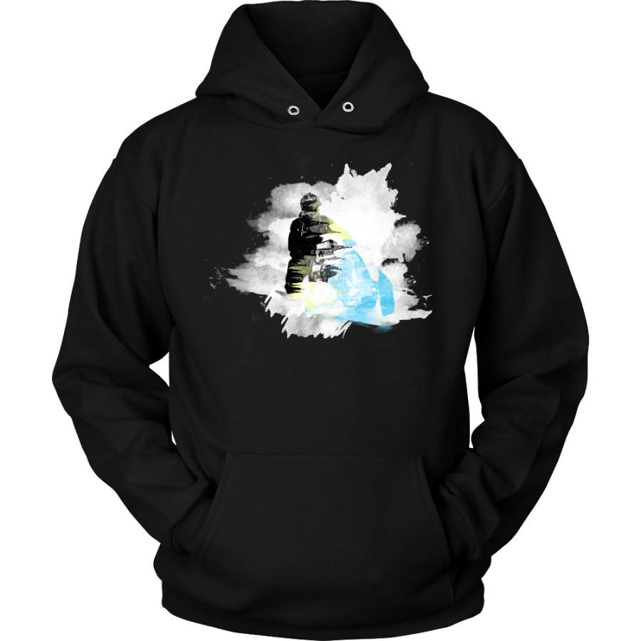 Sledding Snow Mobile Winter Sports Hobby Hoodie