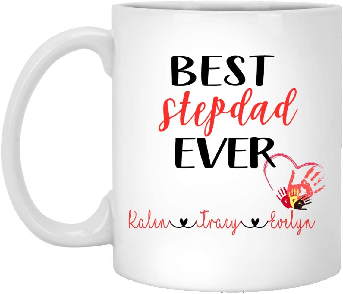 Best Stepdad Ever Coffee Mug – Personalized Mug – Father’S Day Gift – Gift For Stepdad – Fathers Day Mug – Stepdad Coffee Cup – Stepdad Coffee Mug 11Oz