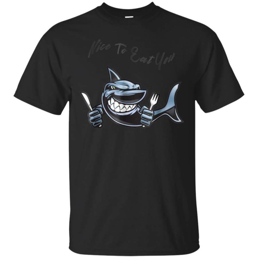 AGR Funny Shark Tee Nice To Eat You Jaq T-shirt