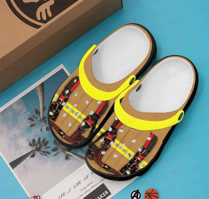 Firefighter Crocs Classic Clogs Shoes Shoesvibes V3