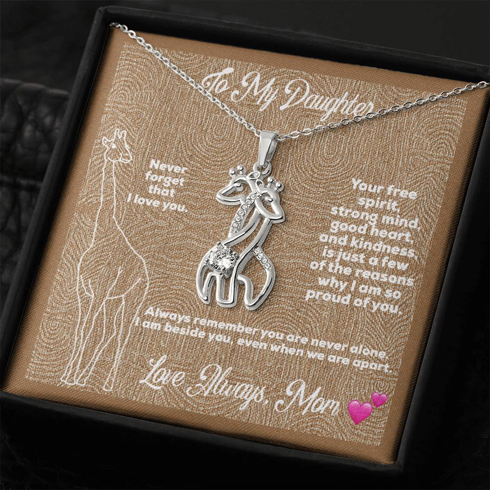 Celebrating Mom & Daughter Giraffe Necklace – Free Shipping In Usa