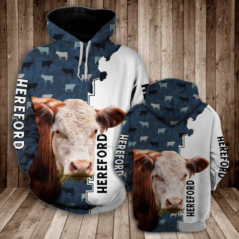 Animal Hereford Half Camo Hoodie