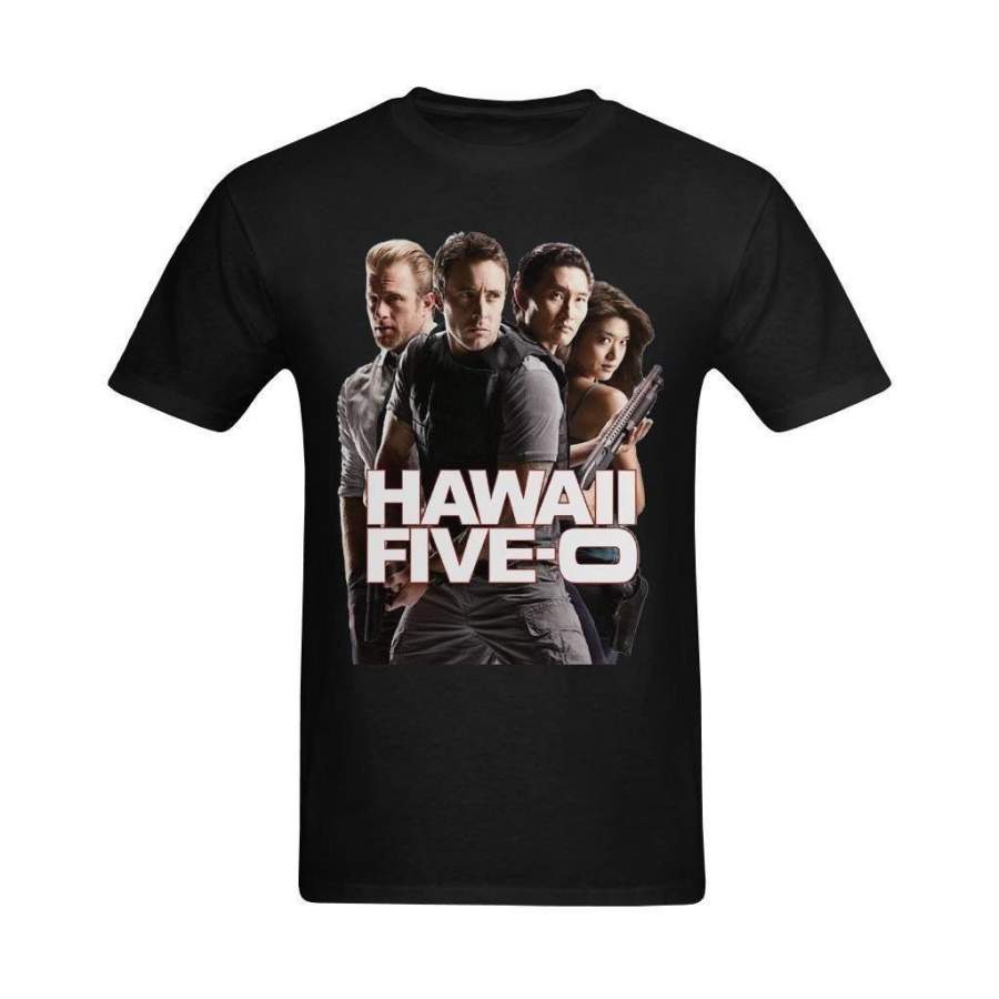 Fashion Men Hawaii Five Poster Graphic Printed Design T Shirts Funny