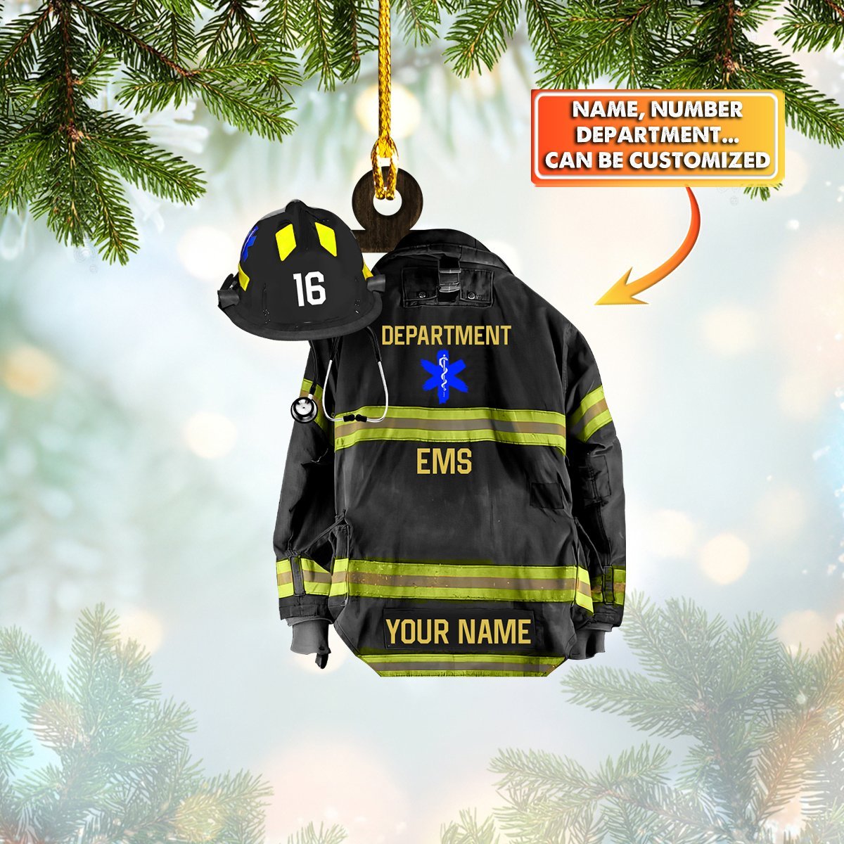 Ems, Emt – Custom Shaped Ornament 09 – Cv98