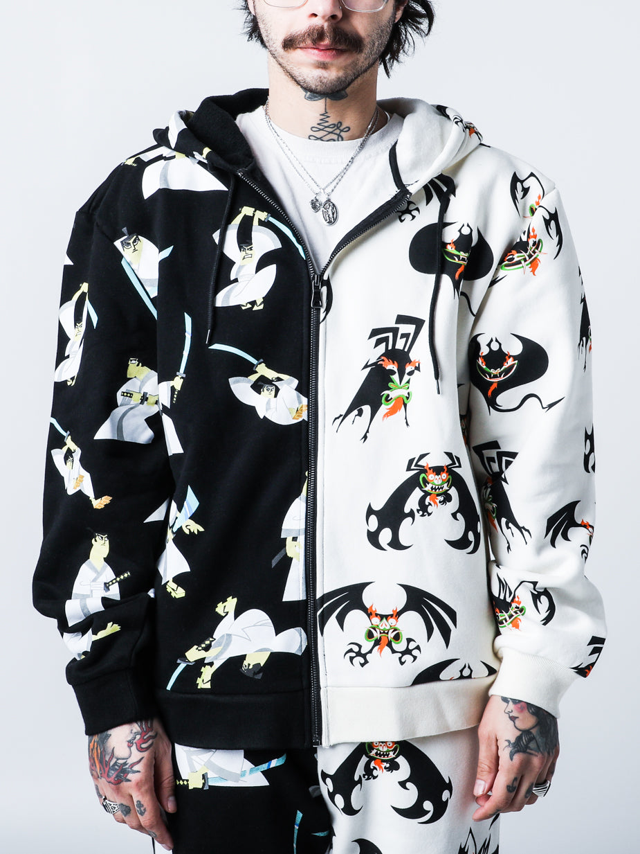 Samurai Jack Split Zip Hoodie