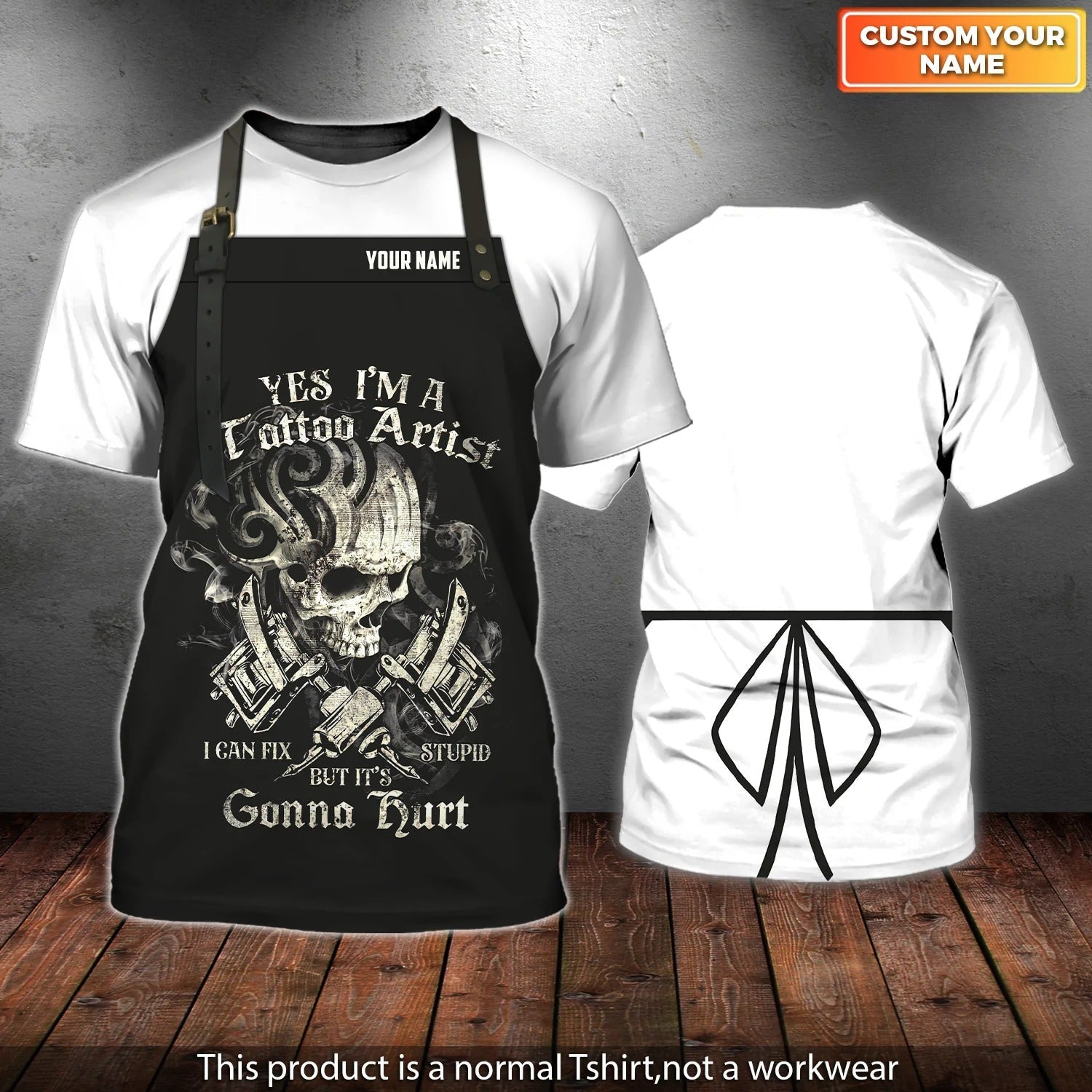 Custom Tattoo Shirt, Yes I’M A Tattoo Artist 3D All Over Print Shirt, Gift For A Tattoo Man