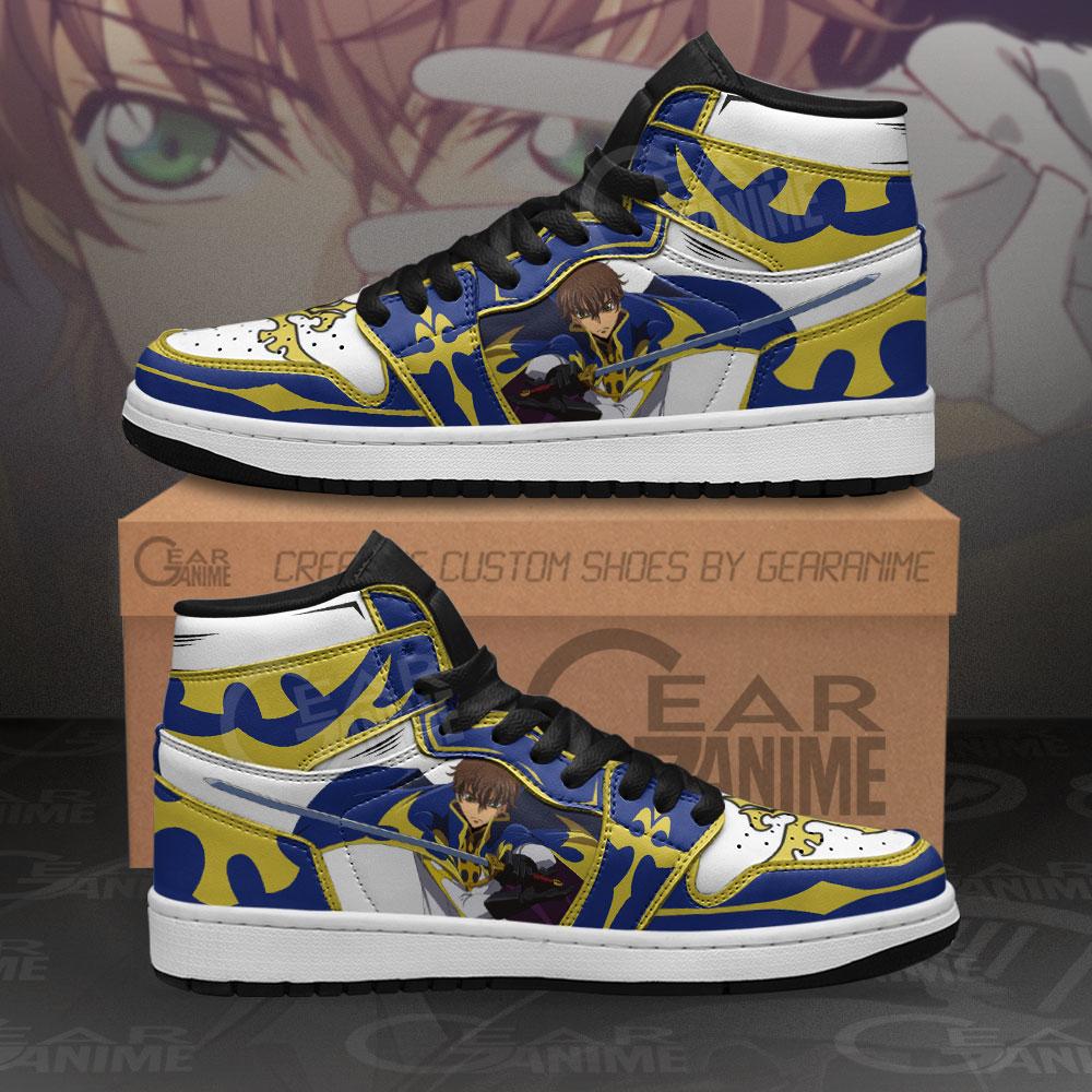 Suzaku Kururugi Sneakers Code Geass Anime Shoes Custom