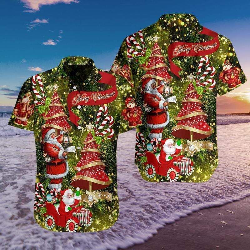 High Quality Hawaii Aloha Shirts Believe In Magic Of Christmas Santa Claus Ha109224