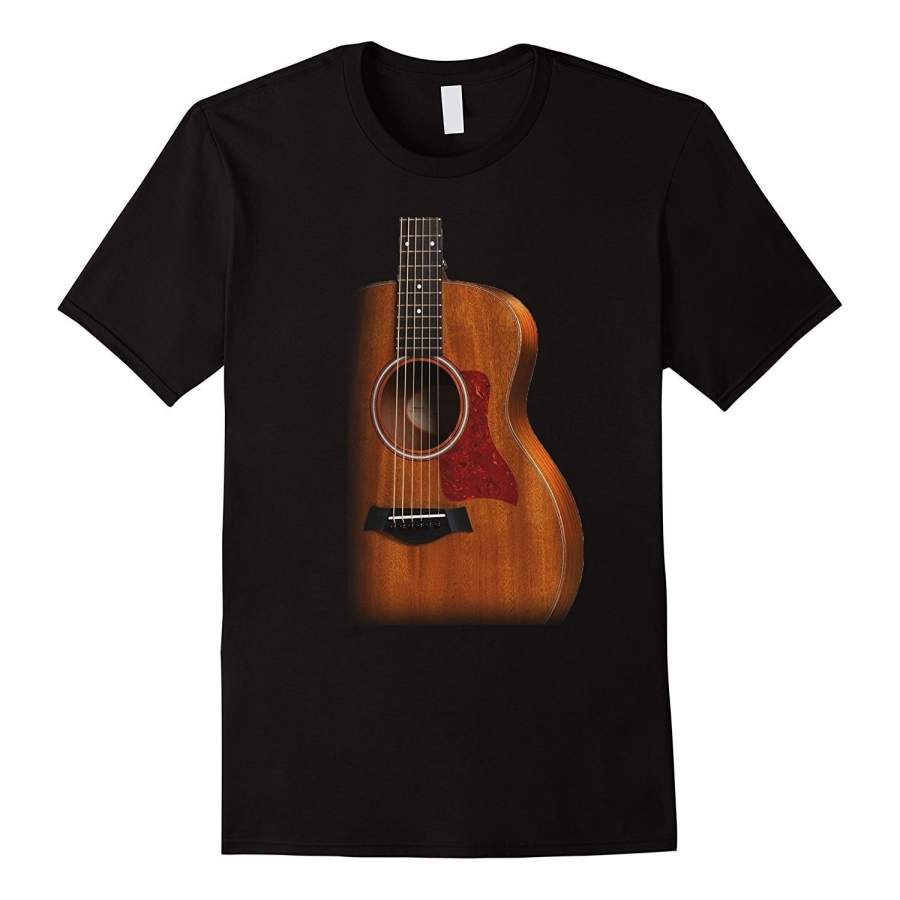 Vintage Acoustic Guitar Mens Fashion Trend T Shirt Classical Tops T Shirt
