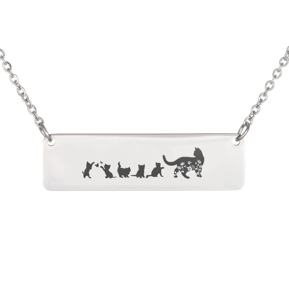 Mama And 5 Kittens Necklace