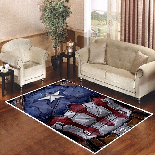 Captain America Custom Living Room Carpet Rugs