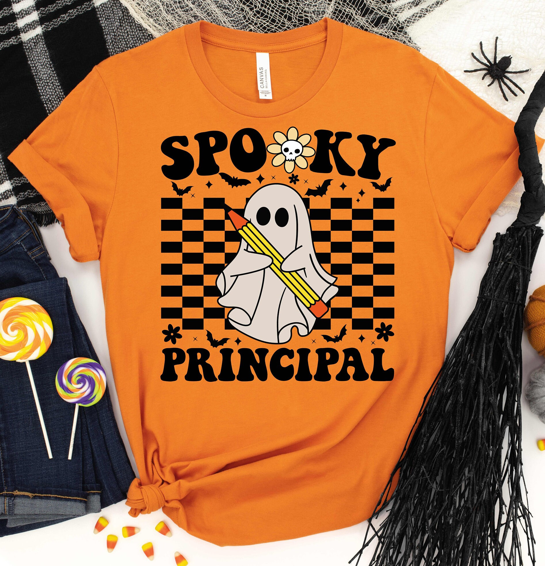 Principal Halloween Shirt, Principal Shirt,Gift for Principal,School Halloween Party Shirt,Teacher Halloween Shirt,Halloween Principal Shirt Anlibuy Fashion