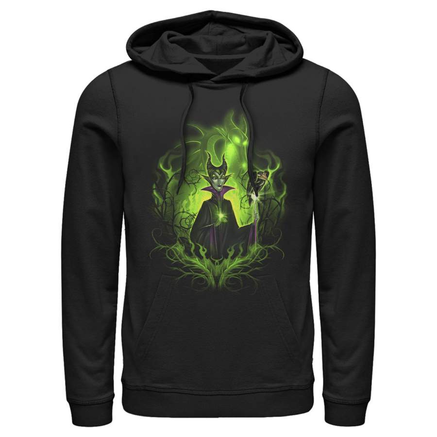 Sleeping Beauty Men’s Dark Detailed Maleficent  Lightweight Hoodie