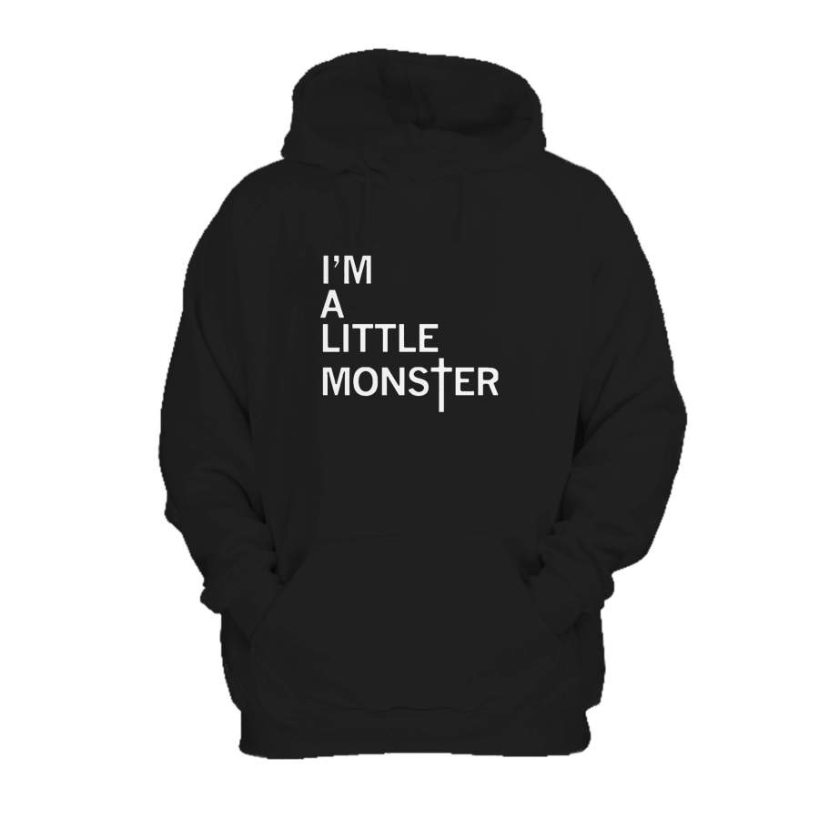 I’m A Little Monster Lady Gaga Vtg Hoodie T-Shirt