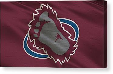 2 Colorado Avalanche Uniform Joe Hamilton Canvas Print