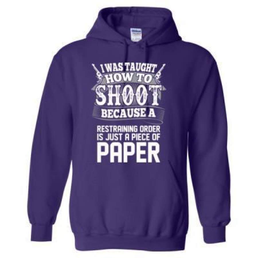 AGR I Was Taught How To Shoot – Heavy Blend™ Hooded Sweatshirt