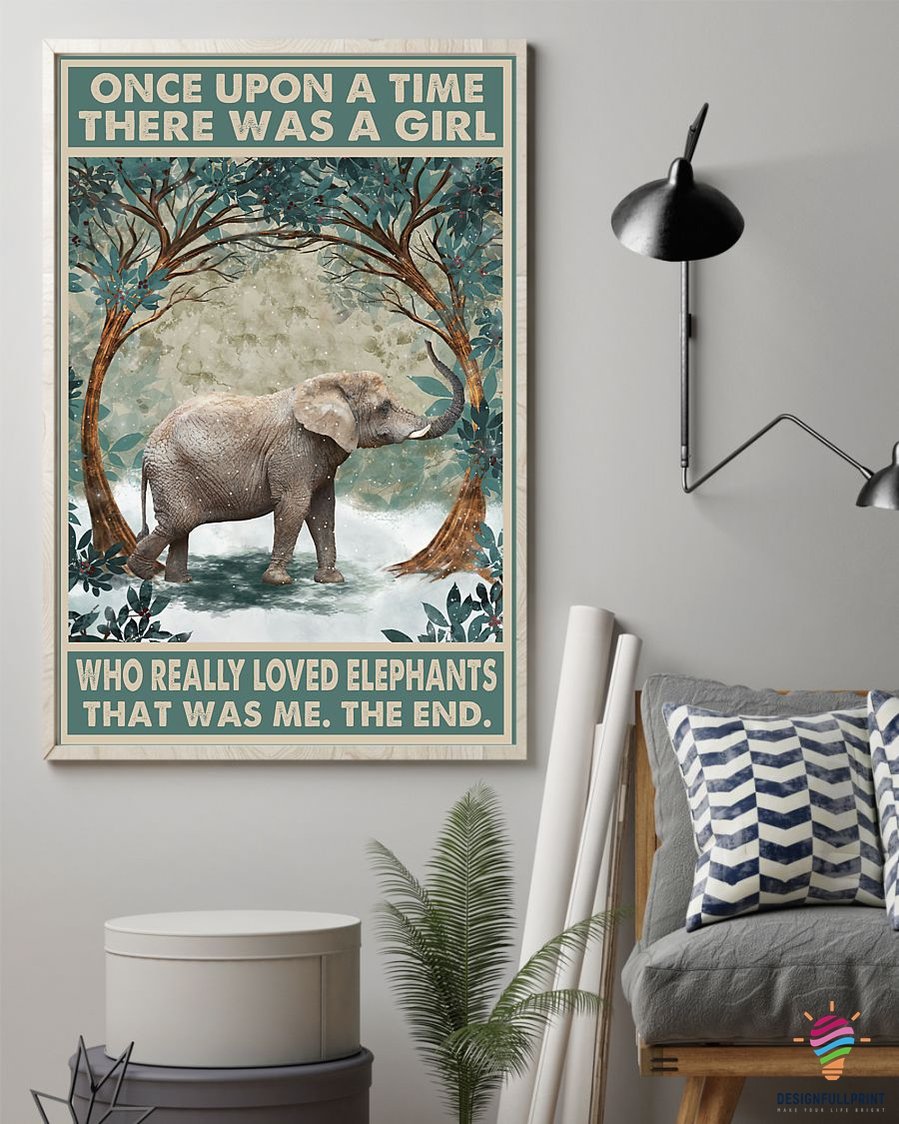 Gift For Elephant Lover Elephant Once Upon A Time Vertical Poster Nhd