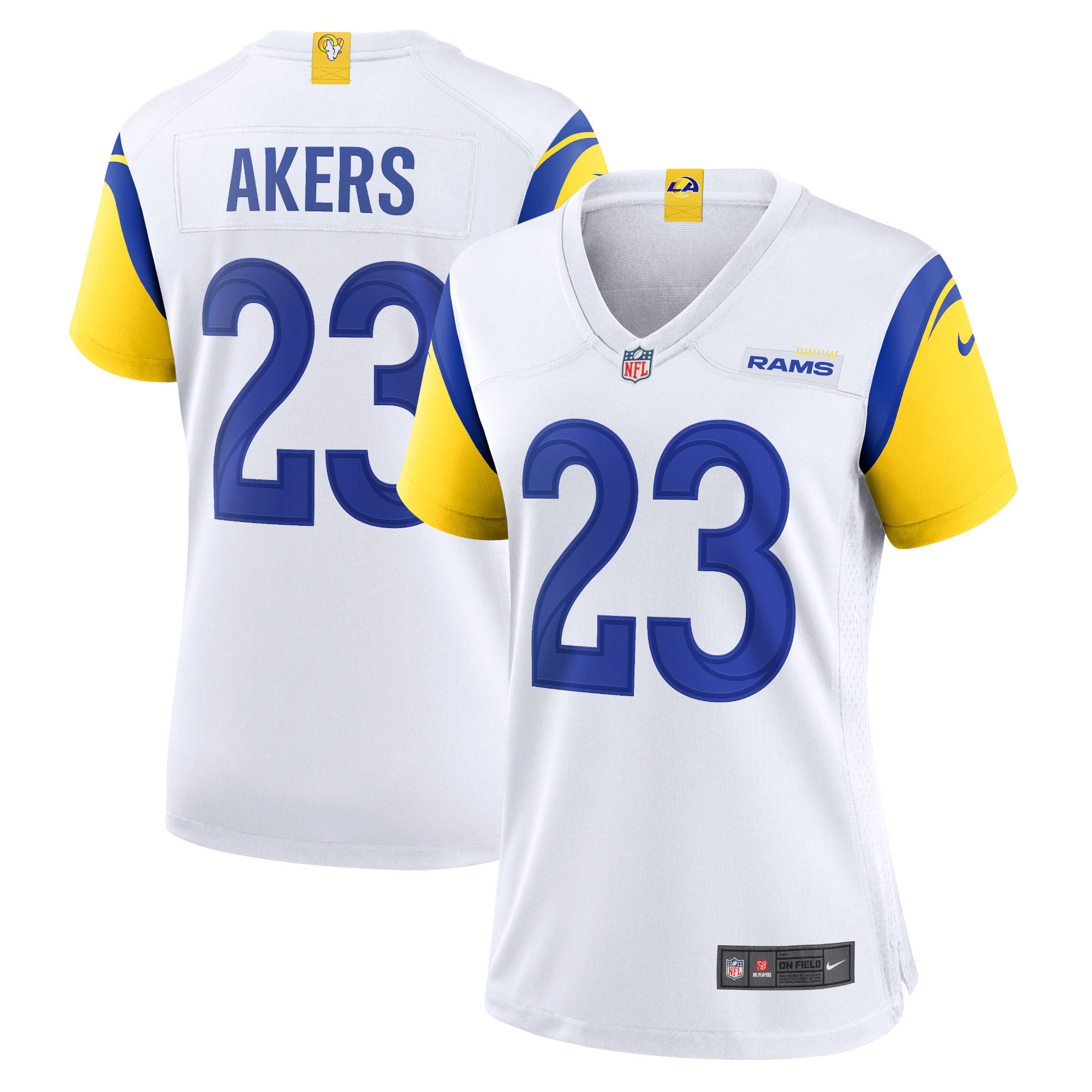 Cam Akers Los Angeles Rams Womens Game Jersey – White NFL