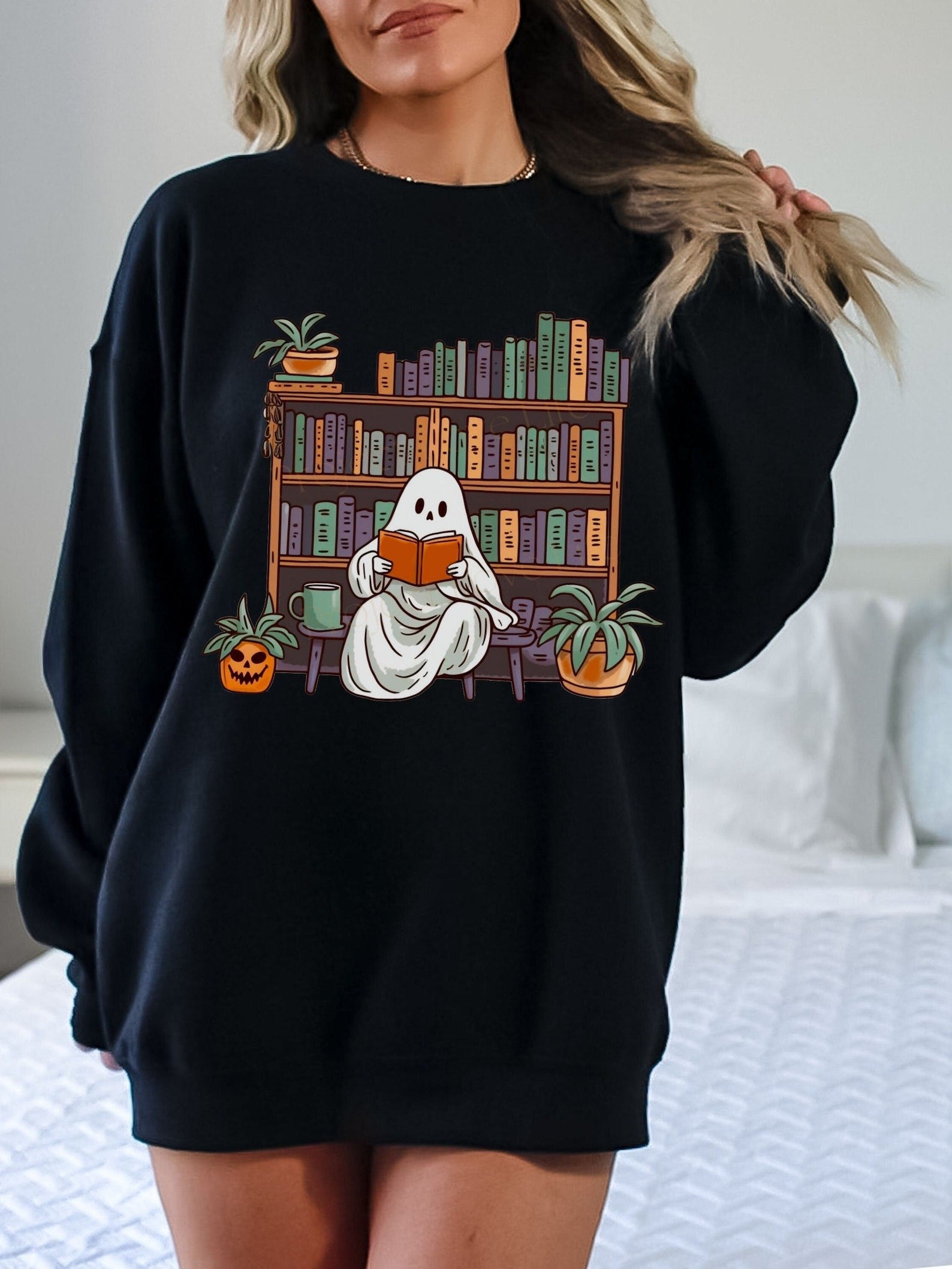 Witchy Gifts For Book Lover Sweatshirt 2D Crewneck Sweatshirt All Over Print Sweatshirt For Women Sweatshirt For Men Sws3994