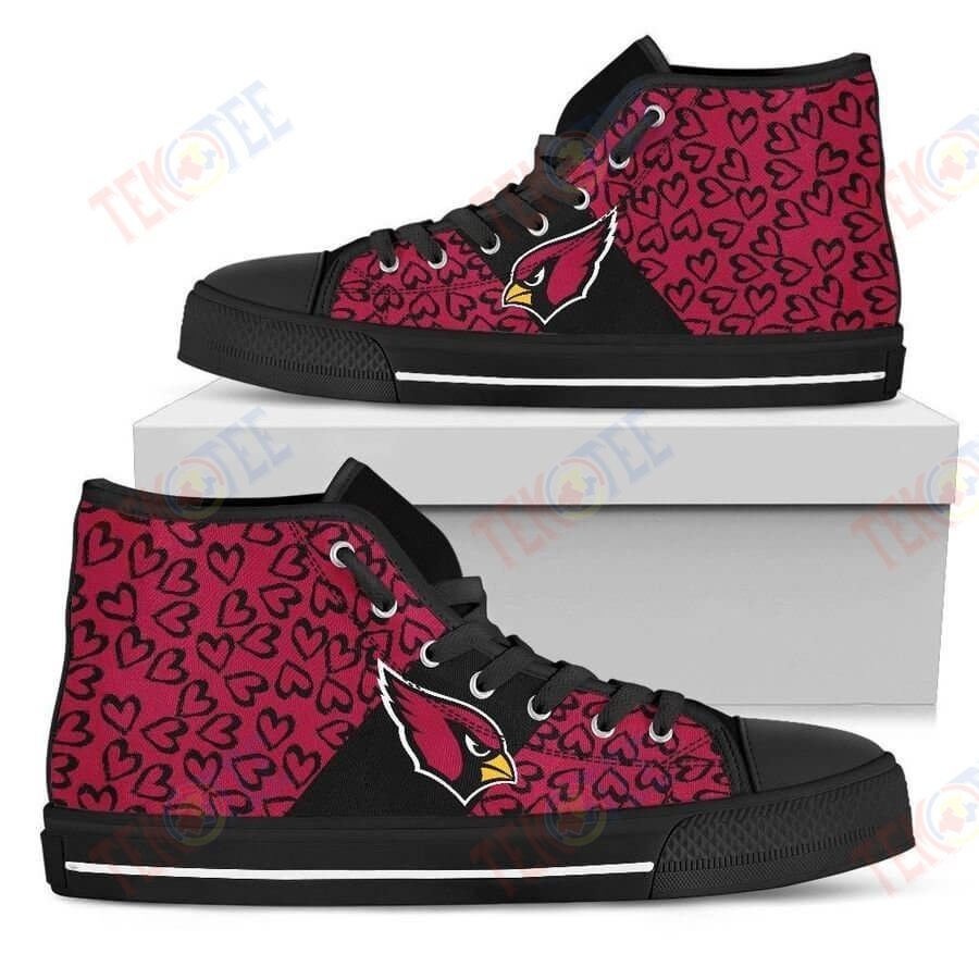 Mens Womens Perfect Cross Color Absolutely Nice Arizona Cardinals High Top Shoes TMT342