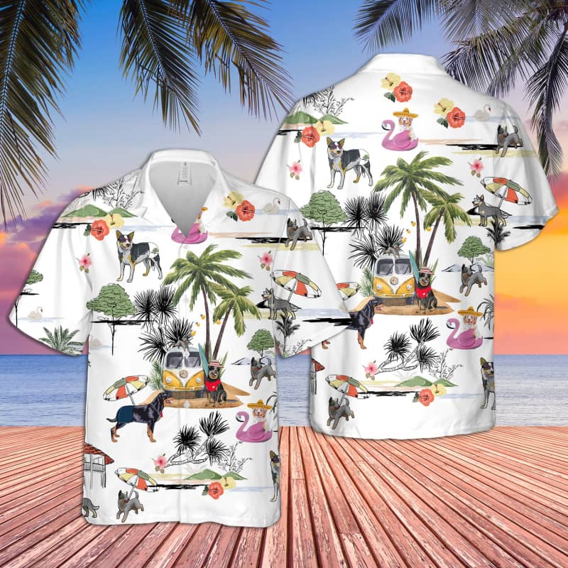 Unisex Australian Cattle Dog Beach Hawaii Shirt Ha9322