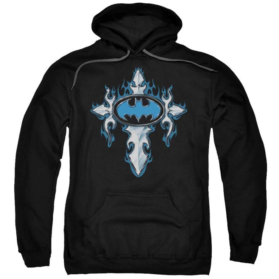 Batman – Gothic Steel Logo Adult Pull Over Hoodie