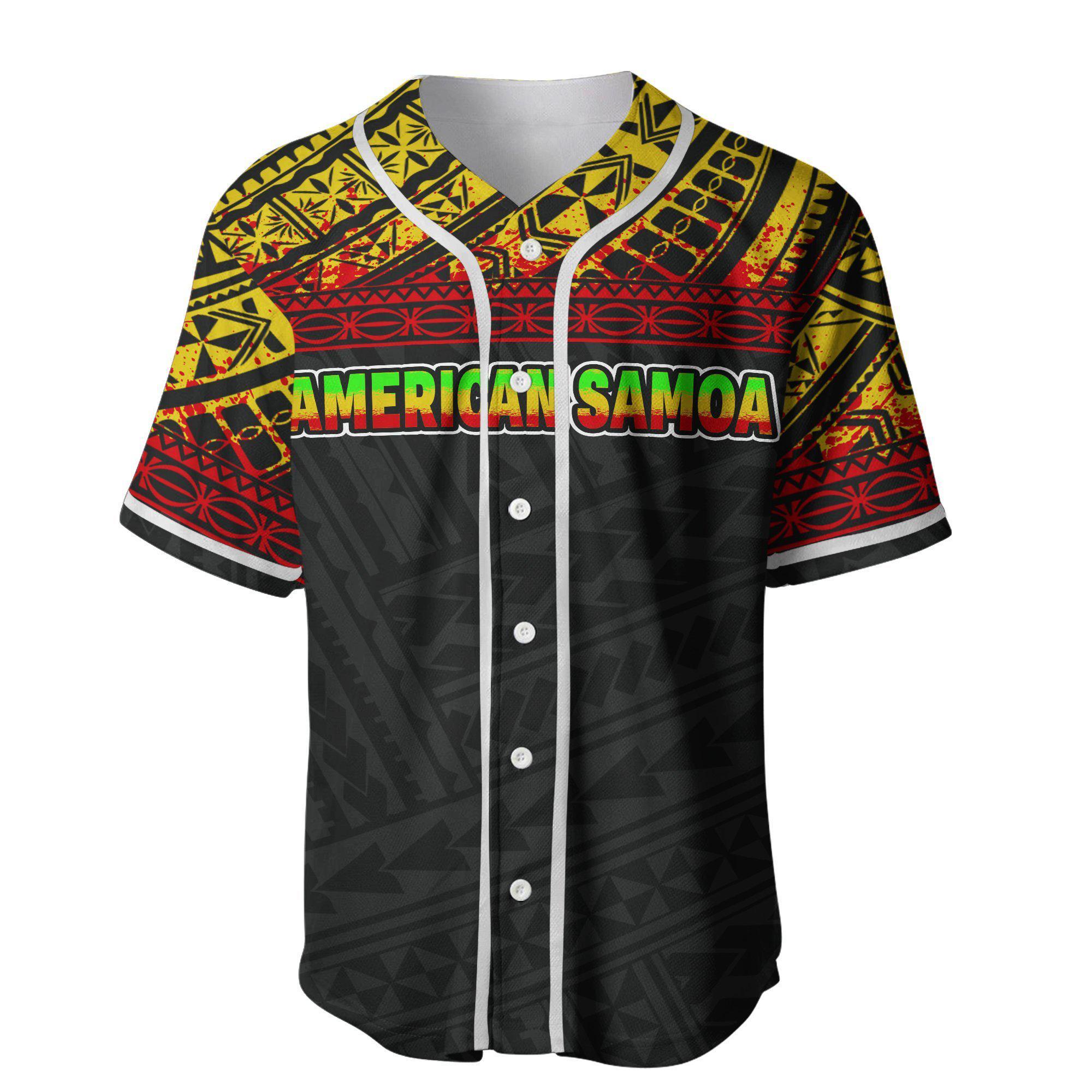 American Samoa All Over Custom Personalised Baseball Jersey Shirt