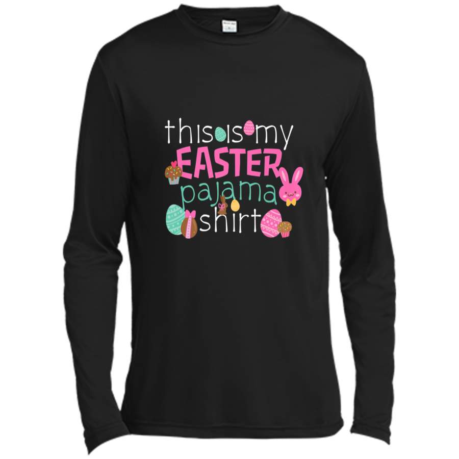 Easter Bunny Cute Pajama T-Shirt PJ Top Girls Sleep Gift Long Sleeve Moisture Absorbing Shirt