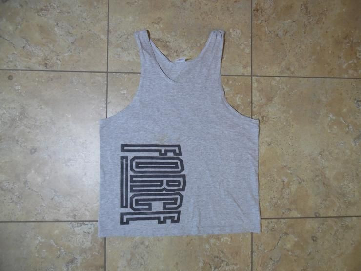 Vtg Force Tank Top Gray Usa Made 41 43 Streetwear Shirt