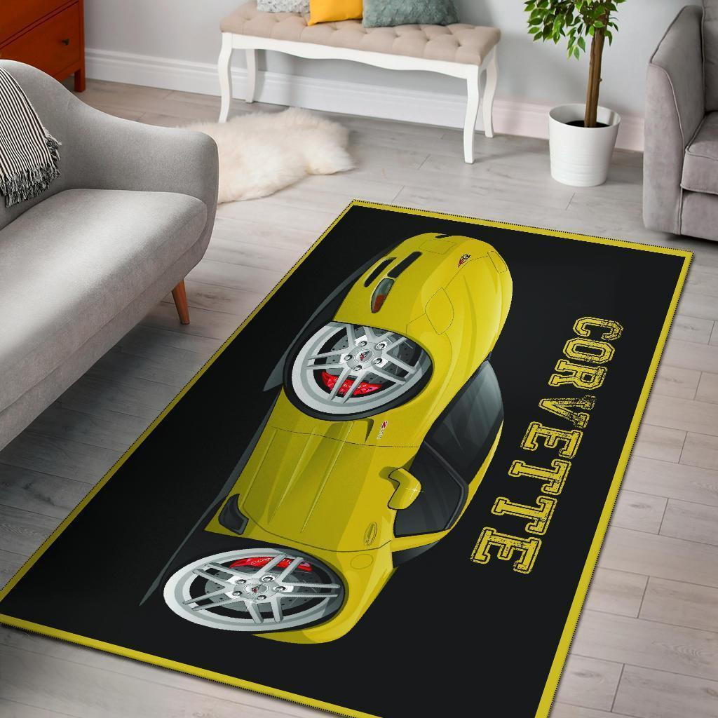 Chevrolet Corvette Area Rug Chrismas Gift