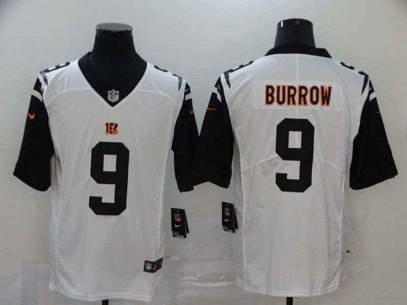 Cincinnati Bengals Joe Burrow #9 NFL 2020 White Jersey Jersey