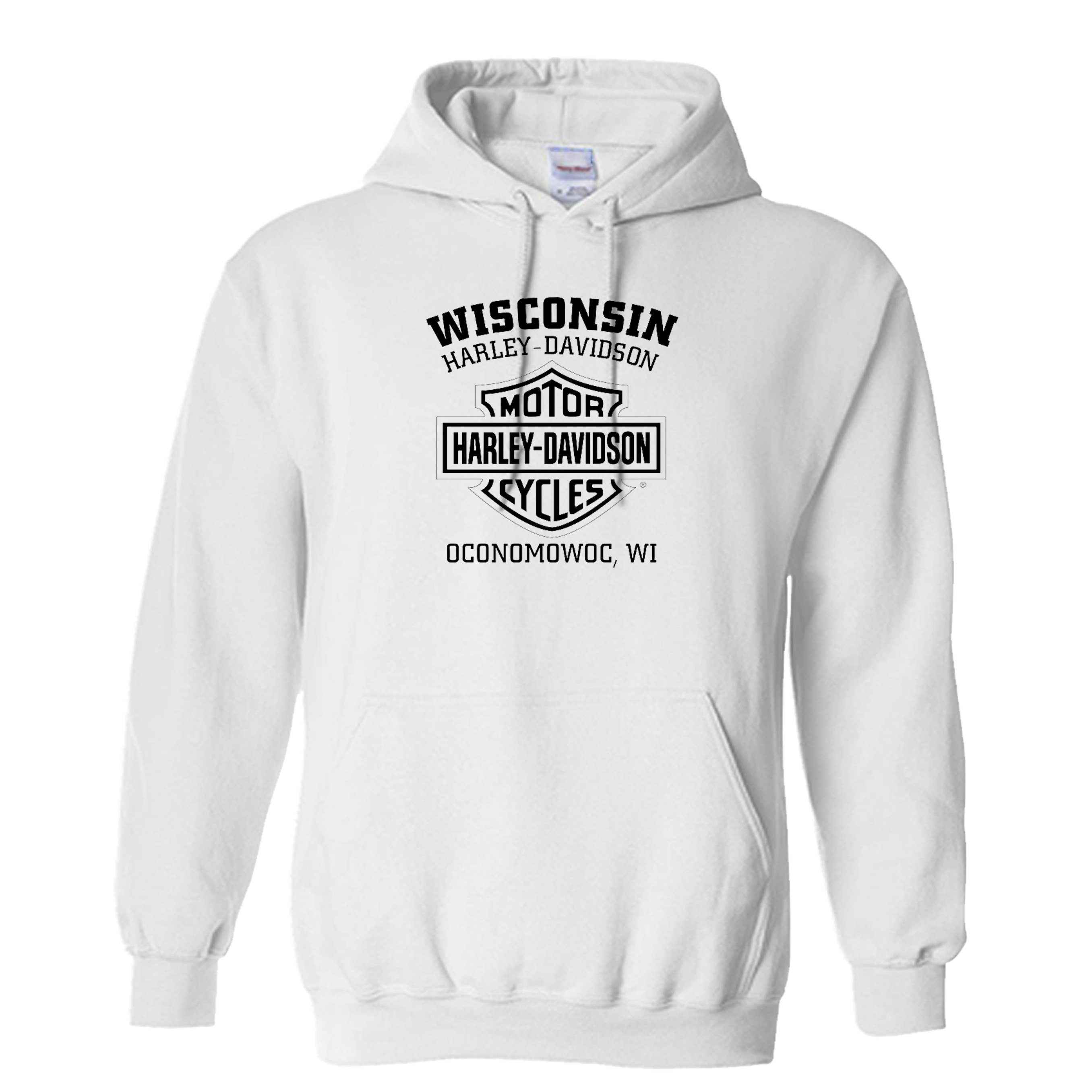 Wisconsin Harley Davidson Black Unisex Hoodie