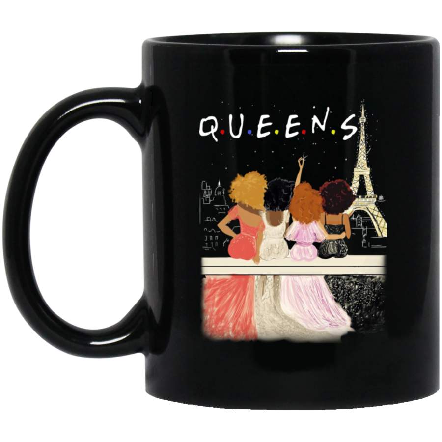 African American Coffee Mug Queens In Paris 11oz – 15oz Black Mug