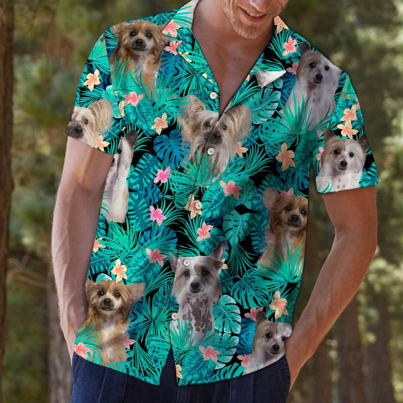 Chinese Crested Tropical Hawaiian Shirt Ha28683