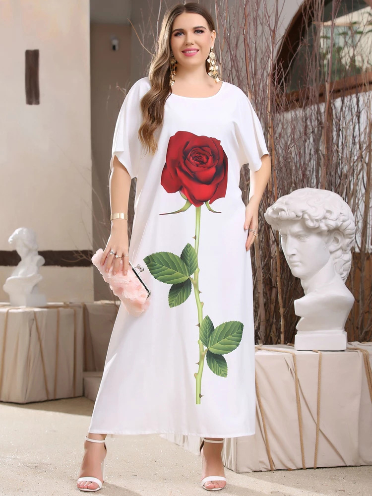 TOLEEN Clearance Women’s Plus Size Large Maxi Dresses 2022 Summer White Casual Elegant Loose Long Evening Party Wedding Clothing alx