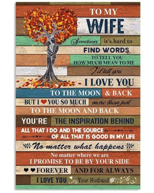 Canvas Poster Perfect Gift For Your Loved One I Love You Wedding Gift Gift For Wife Housewarming Gift Gift For Family Home Decor