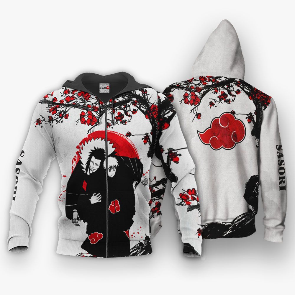 Akatsuki Sasori Hoodie Japan Style Custom Naruto Anime Shirts